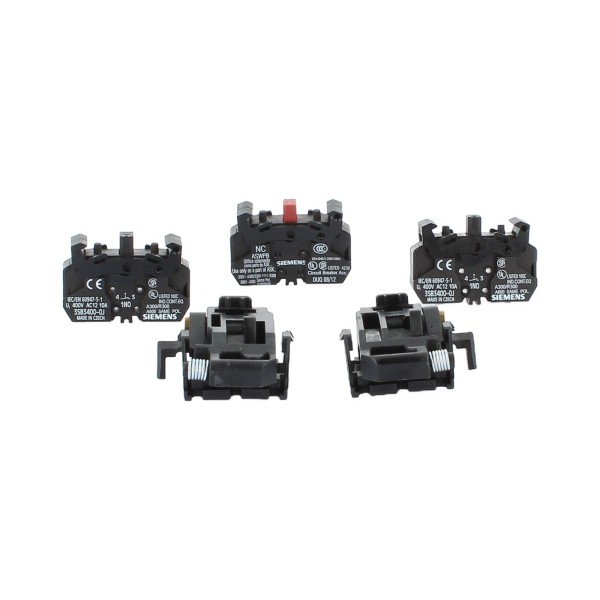 Kit de contacts auxiliaires Siemens 3VL94002AD00 // Alarme 2 HS (1 NO 1 NF) 1 AS (1 NO) N-SX-DX VL160X-400